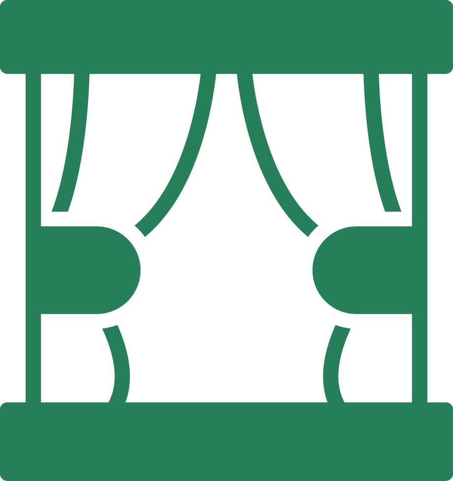 Curtain Creative Icon Design vector