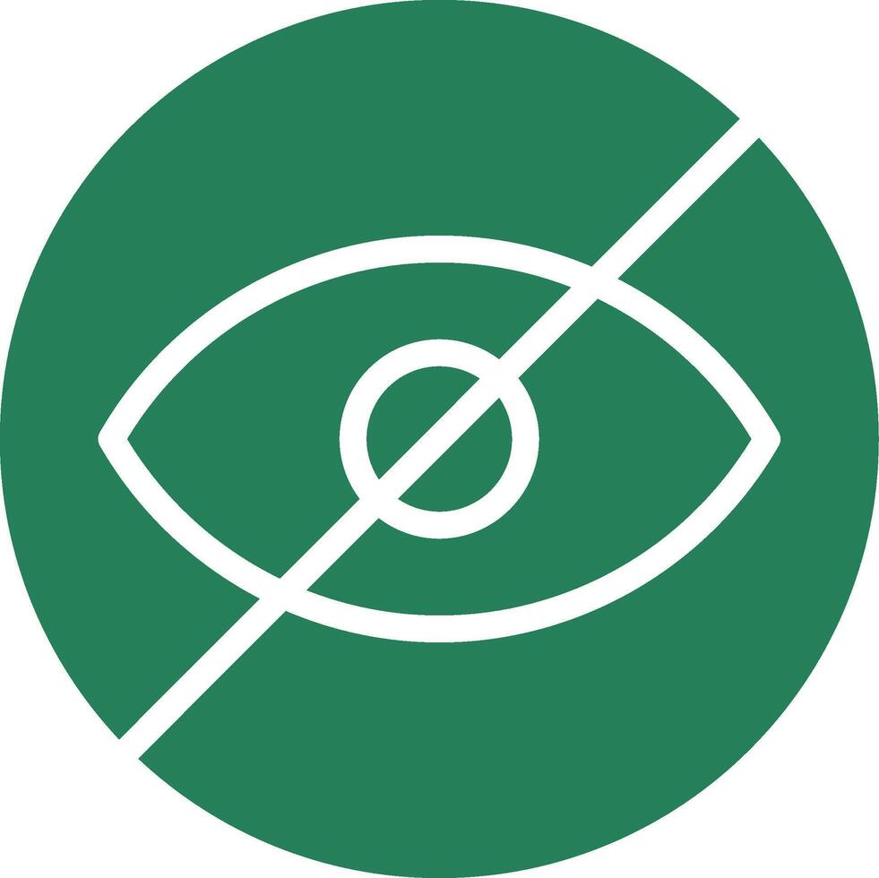 Blindness Creative Icon Design vector