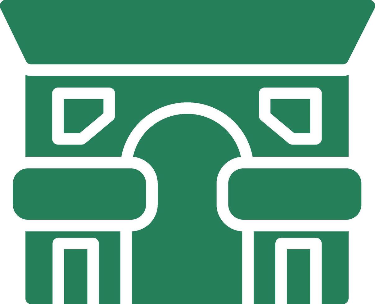 Arc De Triomphe Creative Icon Design vector