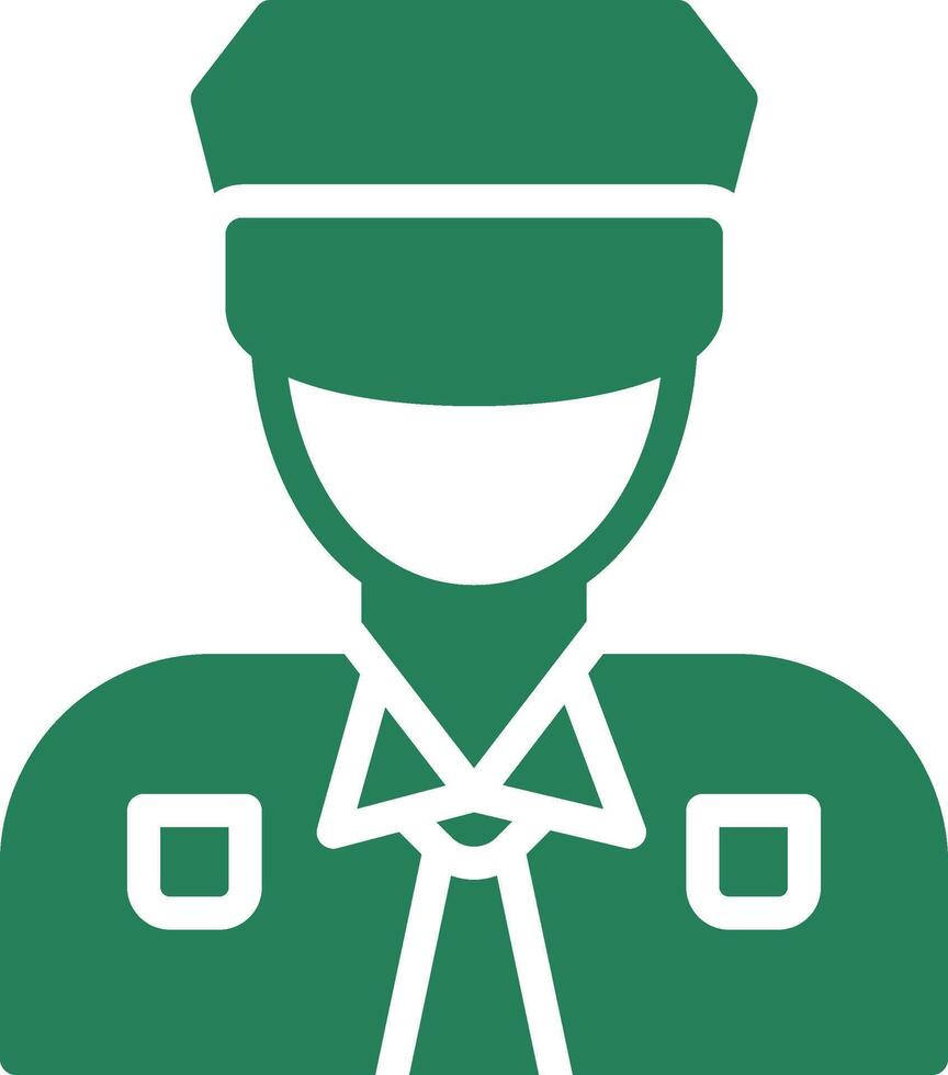 diseño de icono creativo de hombre policía vector