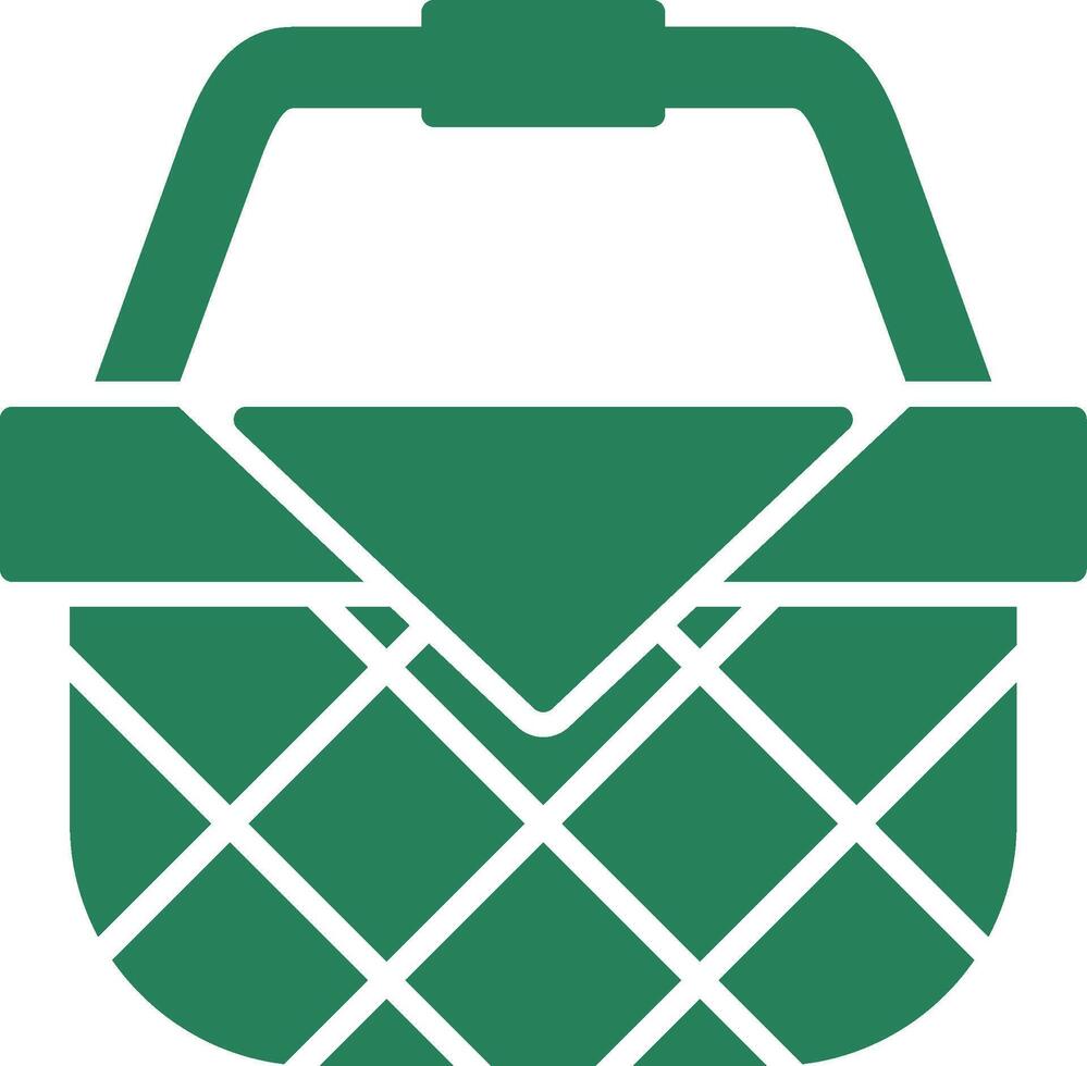 cesta de picnic diseño de icono creativo vector