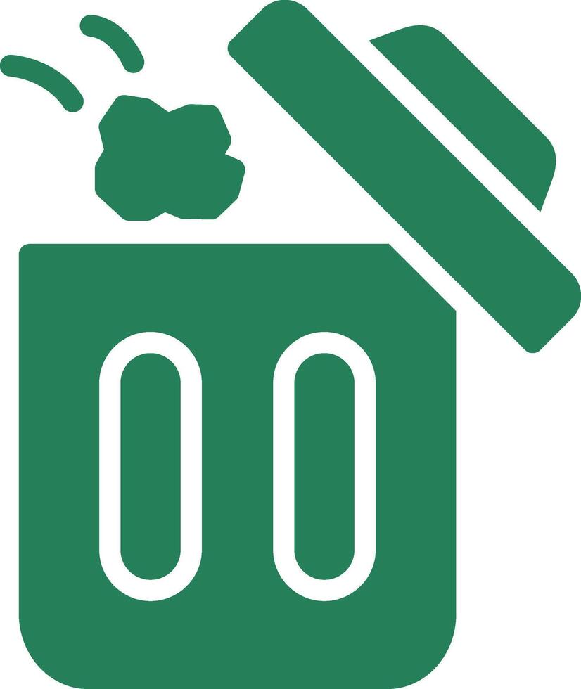 Throwing Trash Creative Icon Design vector