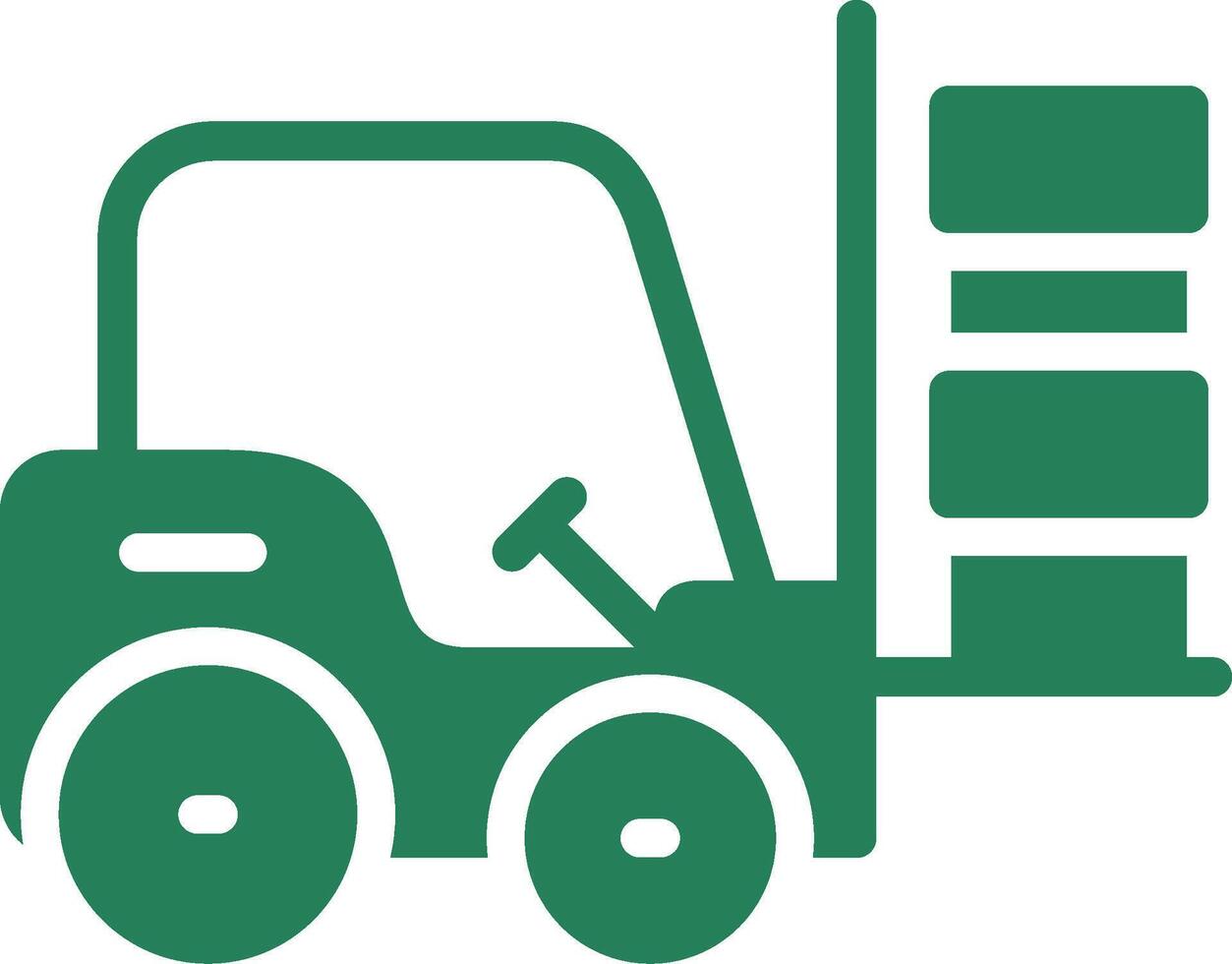 Forklift Creative Icon Design vector