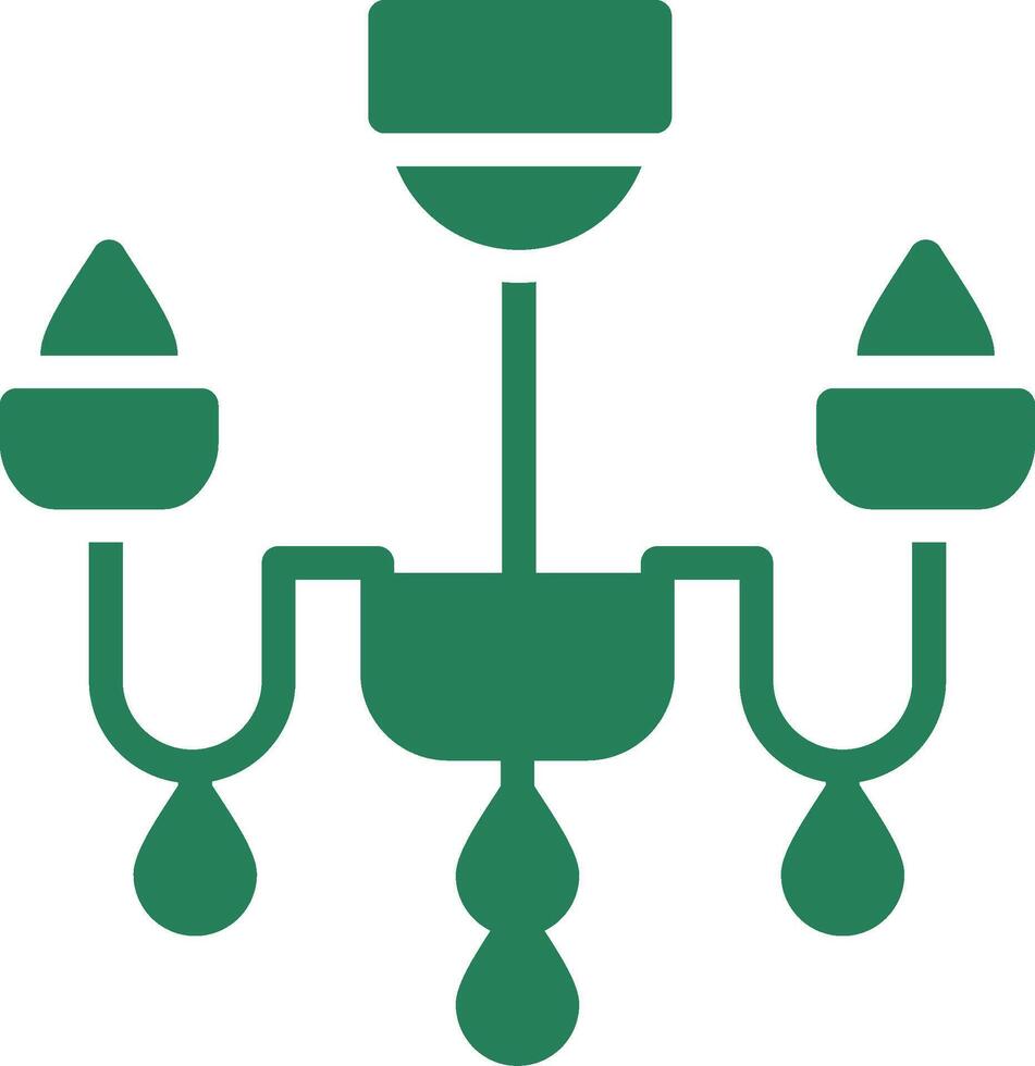 Chandelier Creative Icon Design vector