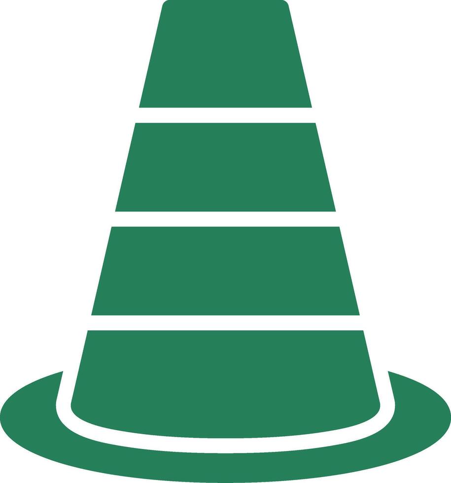 Traffic Cone Creative Icon Design vector