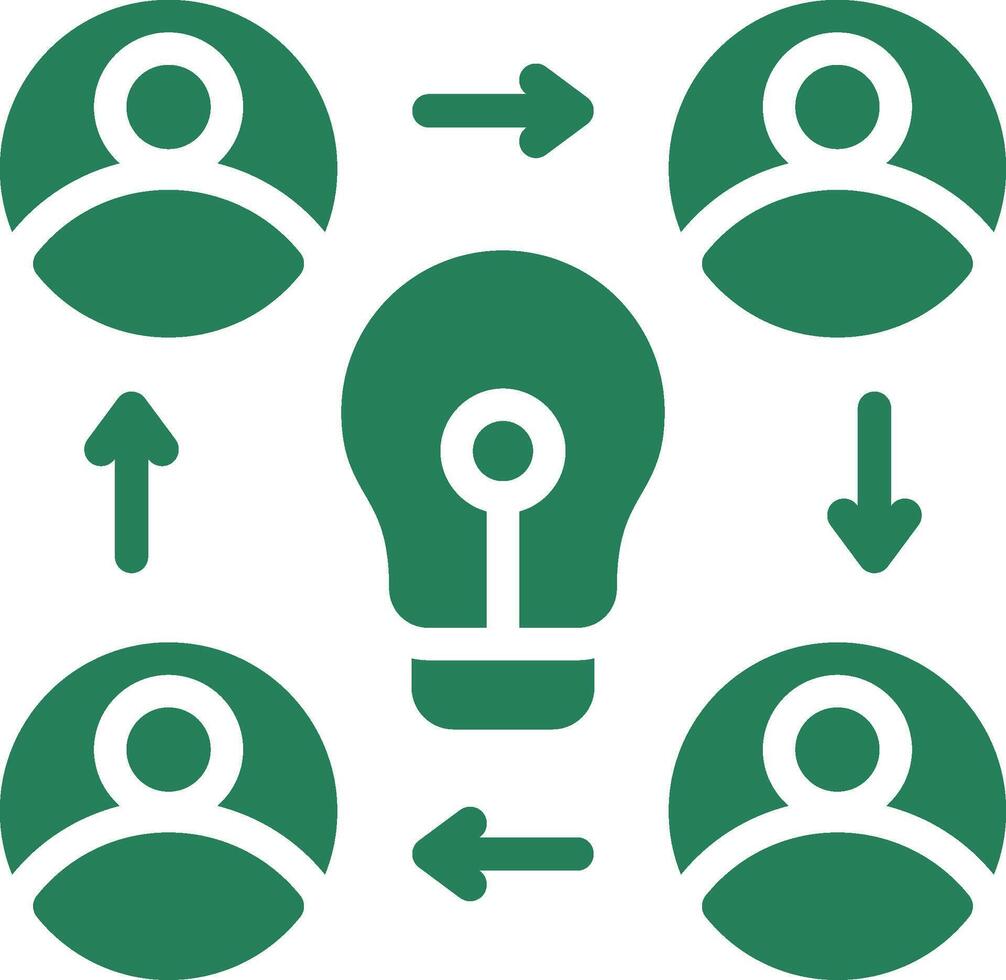 Collaboration Creative Icon Design vector