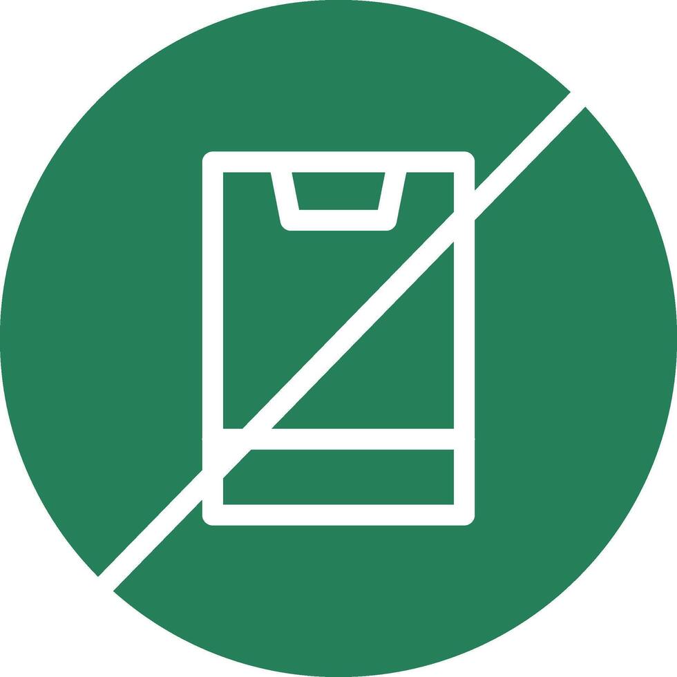No Phone Creative Icon Design vector
