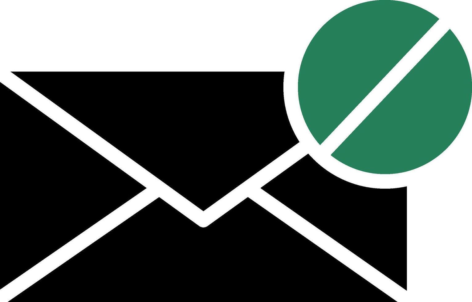 diseño de icono creativo de bloque de correo electrónico vector