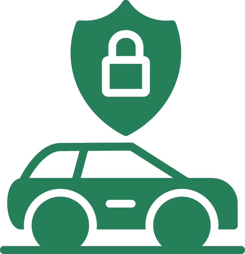Anti Theft System Creative Icon Design vector