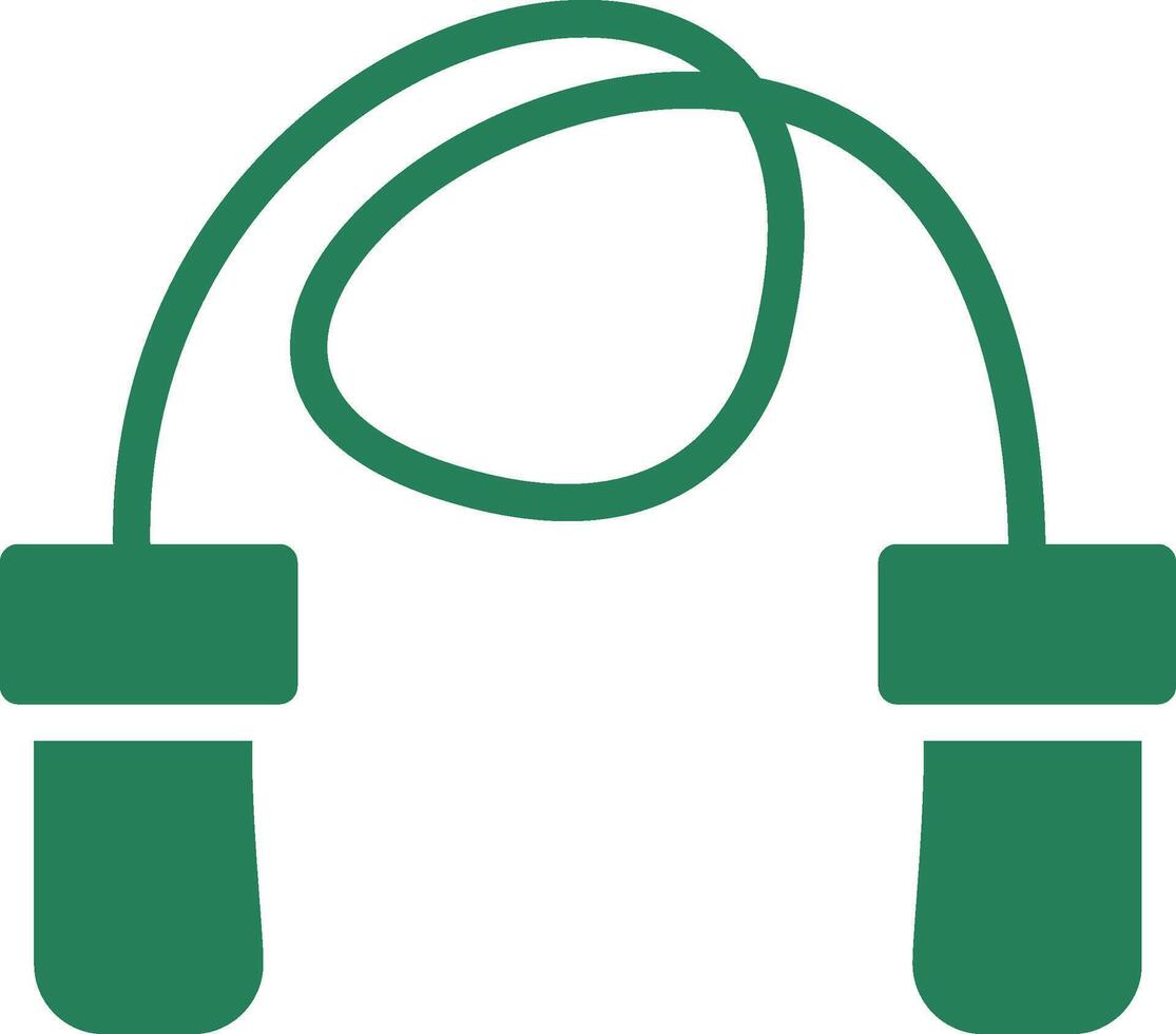 Skipping Rope Creative Icon Design vector