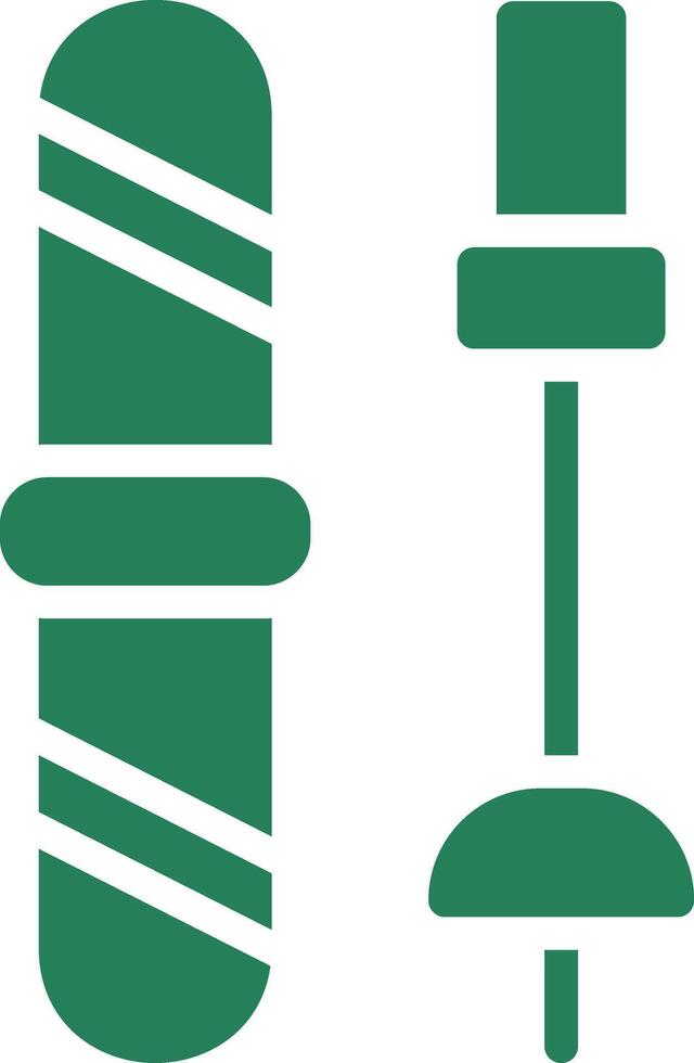 Ski Equipment Creative Icon Design vector