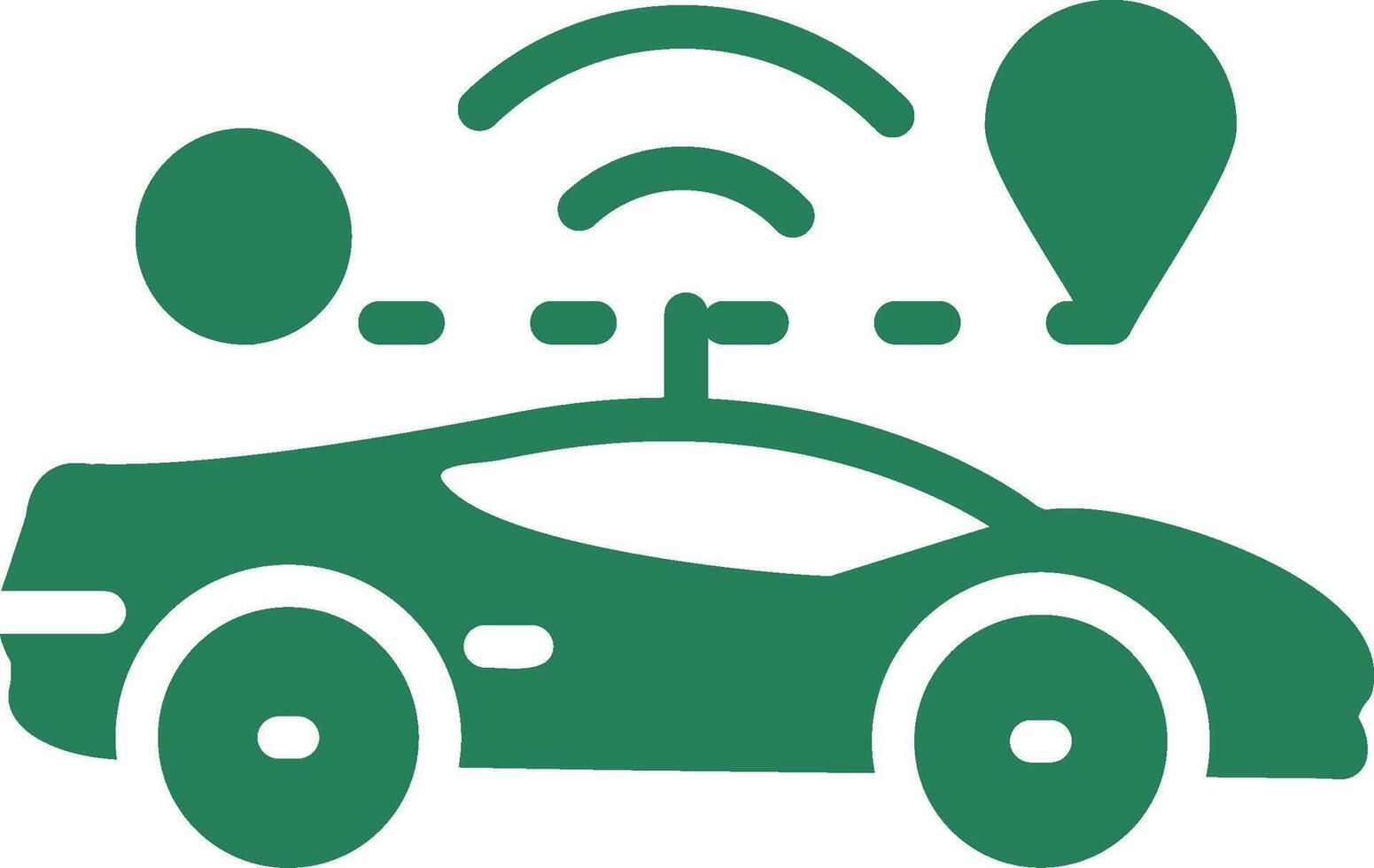 Self Driving Creative Icon Design vector