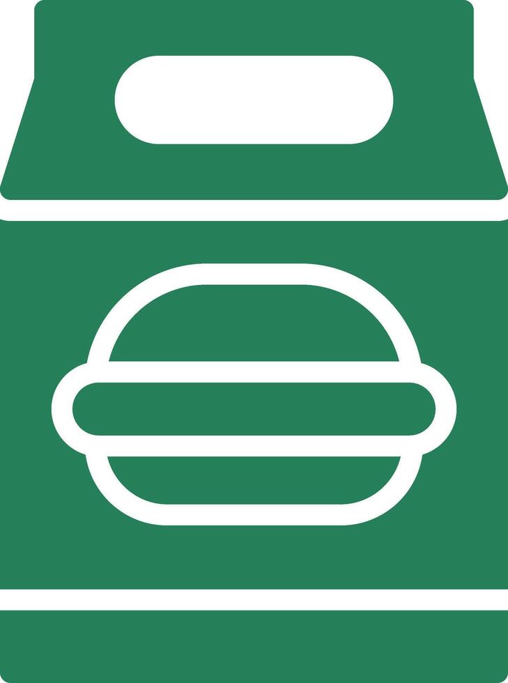 Lunch Bag Creative Icon Design vector