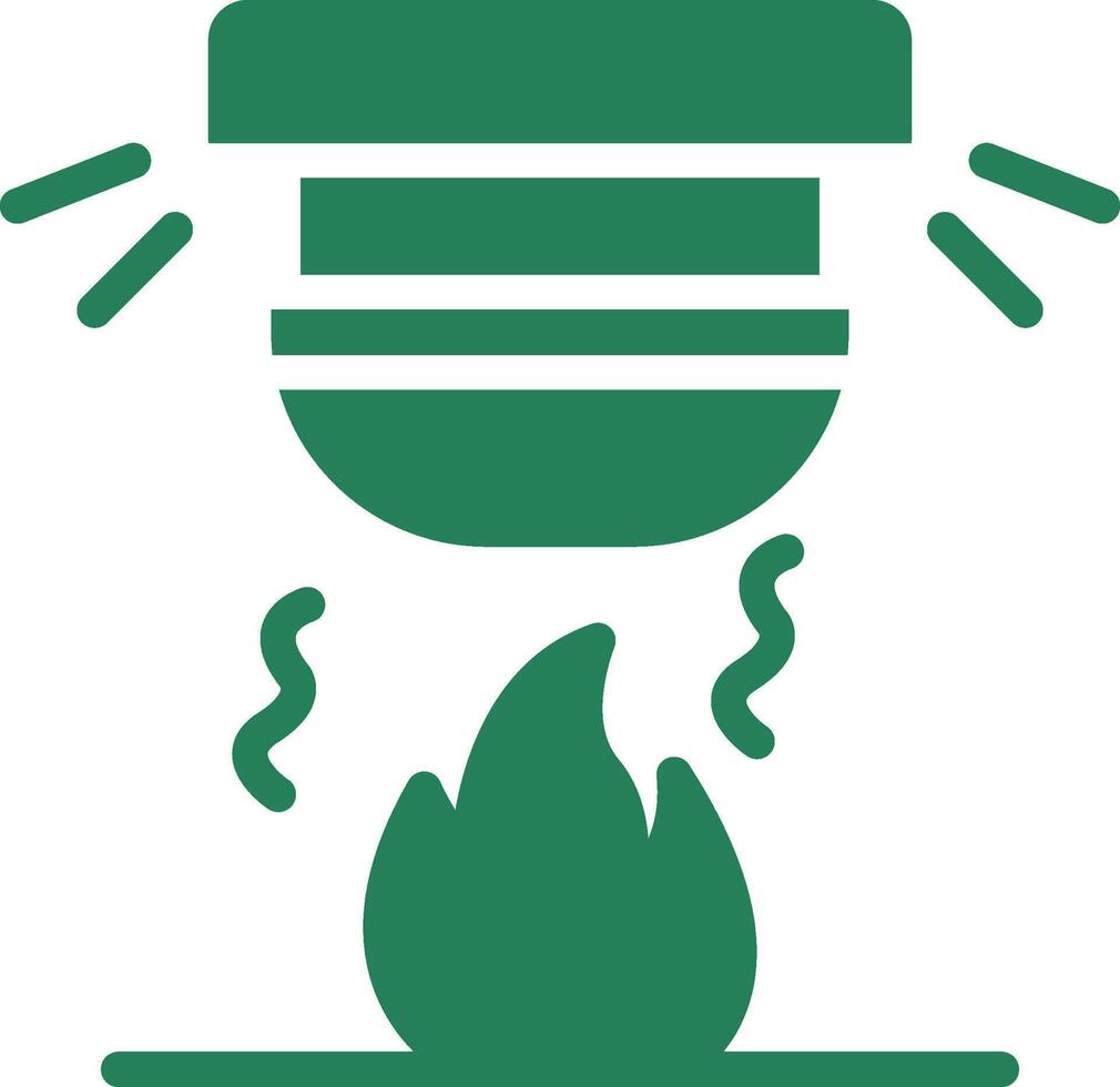 diseño de icono creativo de alarma de incendio vector