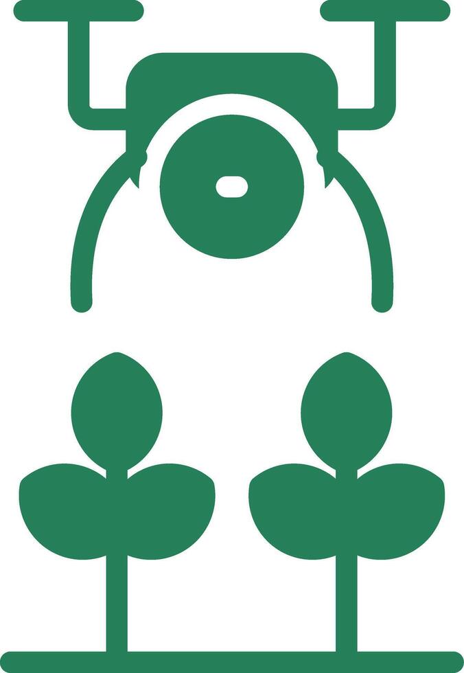 Agricultural Drones Creative Icon Design vector