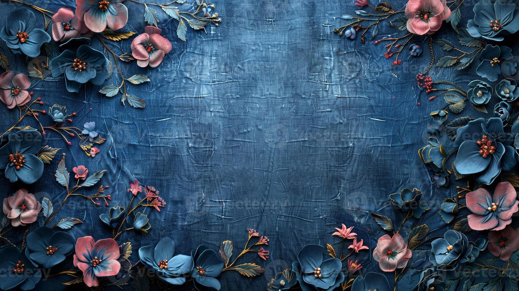 AI generated Flower background picture flower frame greeting flower picture photo
