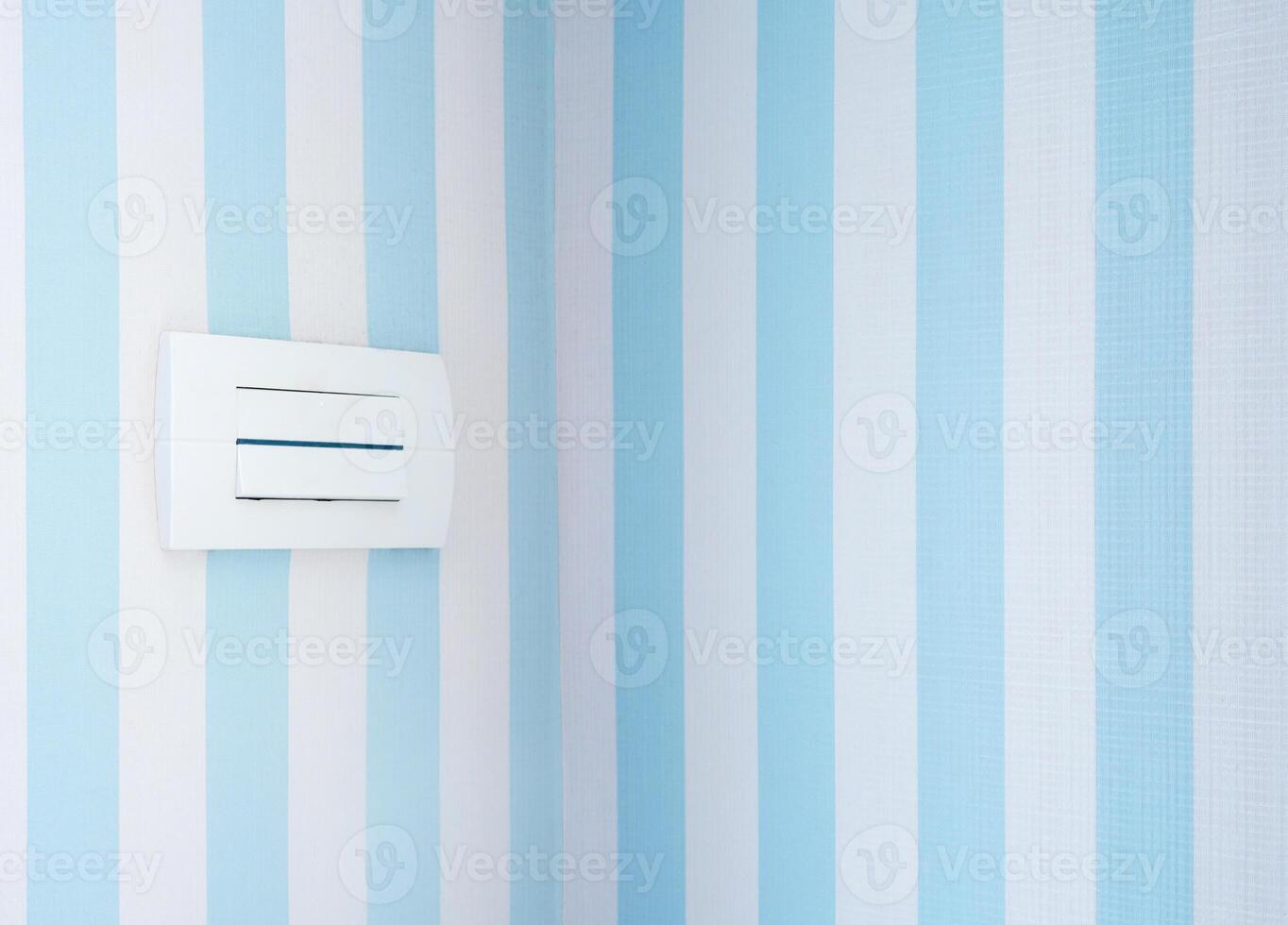 Pastel color of wallpaper and the power outlet in sweet bedroom photo