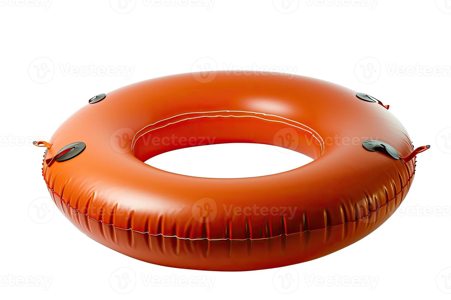 AI generated Inflatable swim ring on a transparent background photo