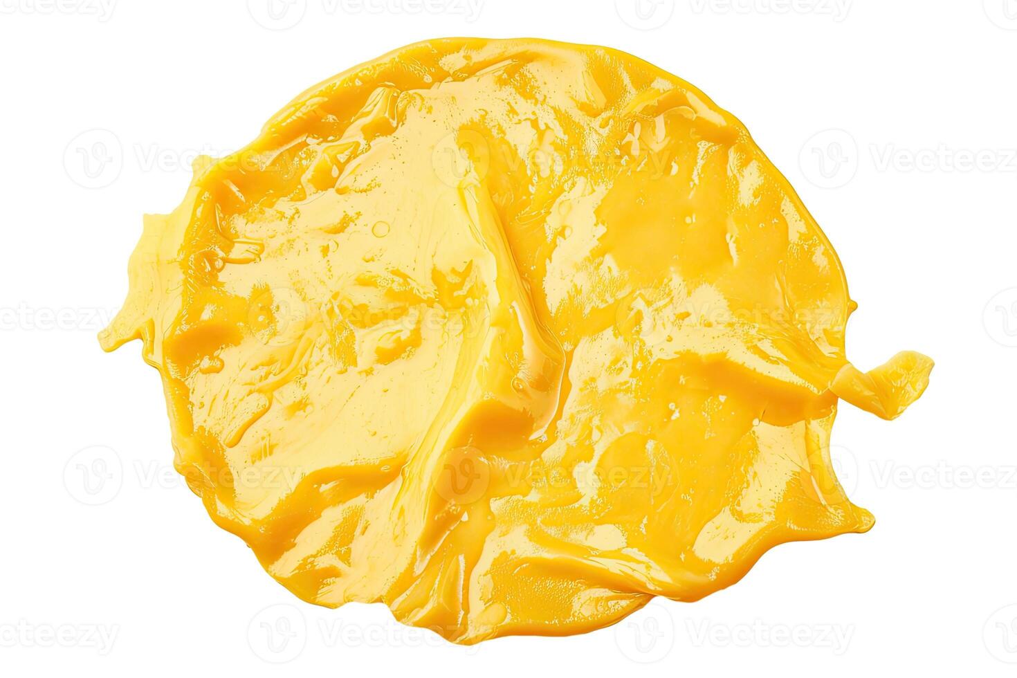 ai generado circular procesada queso en un transparente antecedentes foto