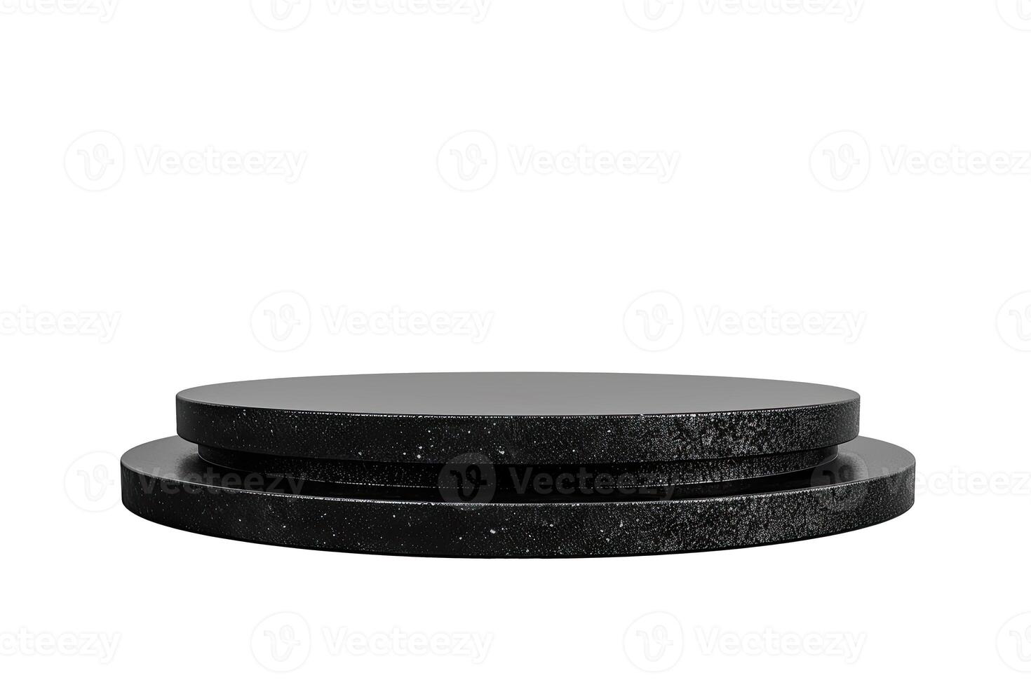 AI generated Abstract pedestal of black color on a transparent background photo