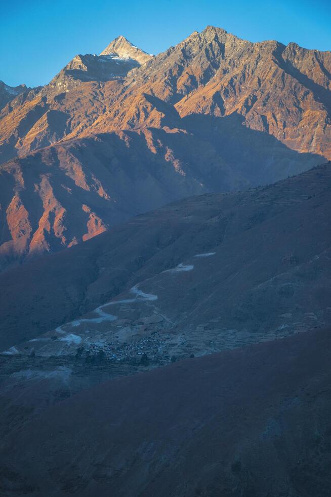 small village on the Himalaya photo