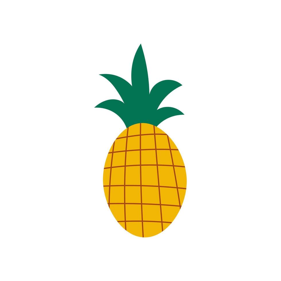 Pineapple modern vector illustration minimal design