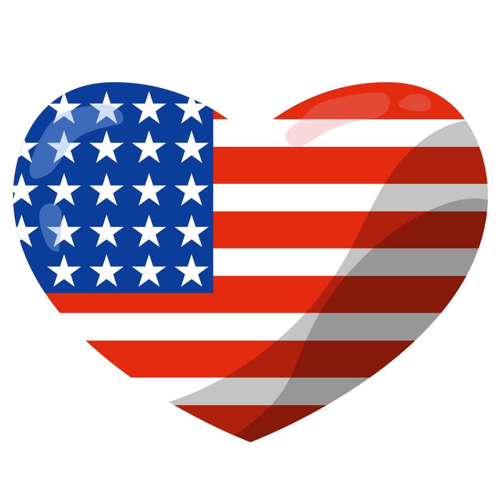 4to de julio, Estados Unidos independencia día. vector fiesta marco aislado en blanco antecedentes. papel estrellas en Estados Unidos bandera colores. material diseño para saludo tarjeta, volantes, bandera, póster.