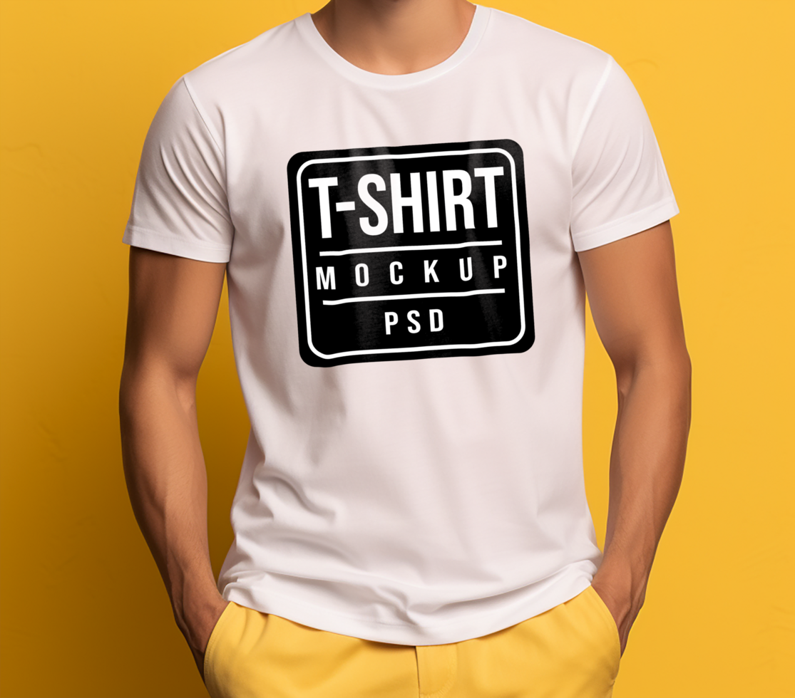 T shirt Mockup. Custom T shirt Mockup psd