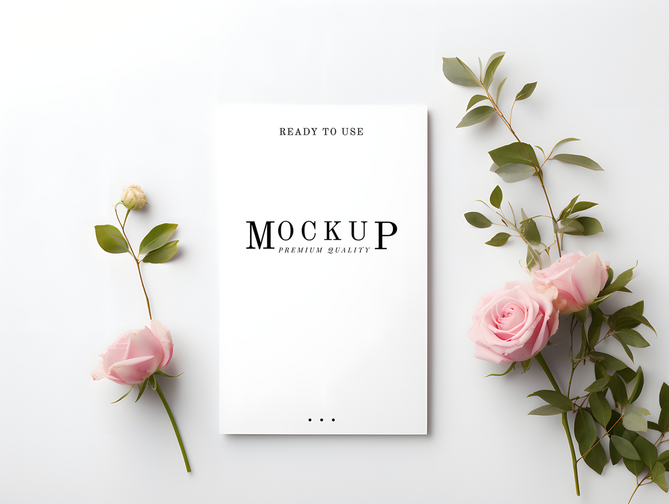 blank canvas mockup psd file