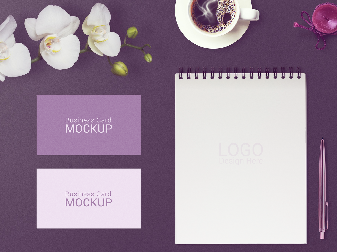 Elegant Business Card Mock-up psd