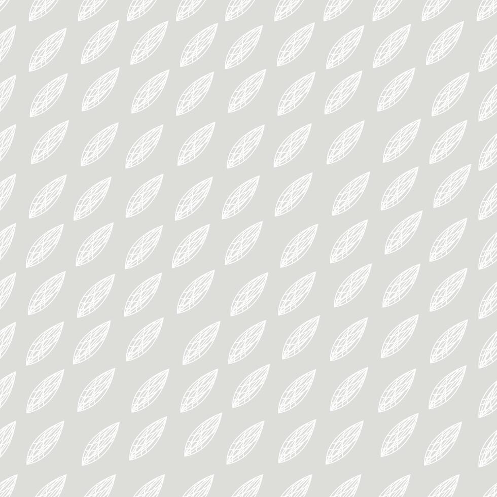 Minimalist seamless pattern with leaves. Vector background for textile, fabric, wrapper. Stylized cute wallpaper with ornament, card, fabric.