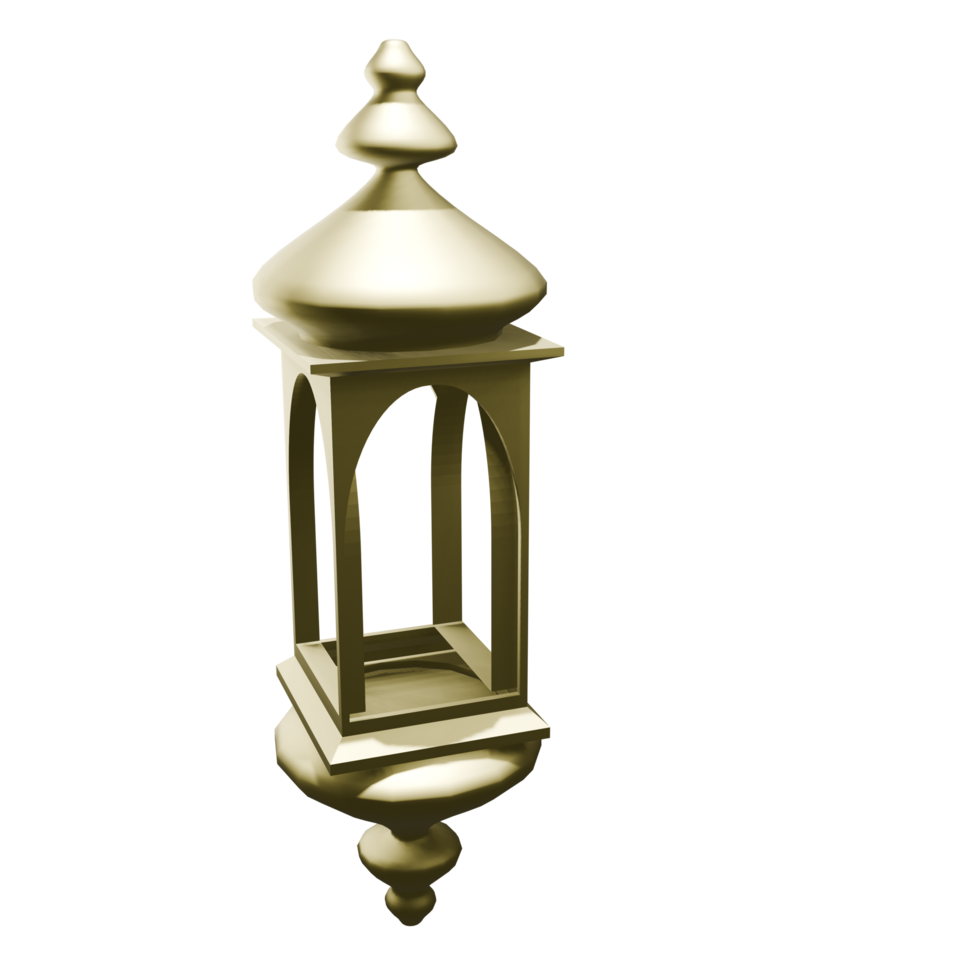 3d islamico lanterna illustrazione png