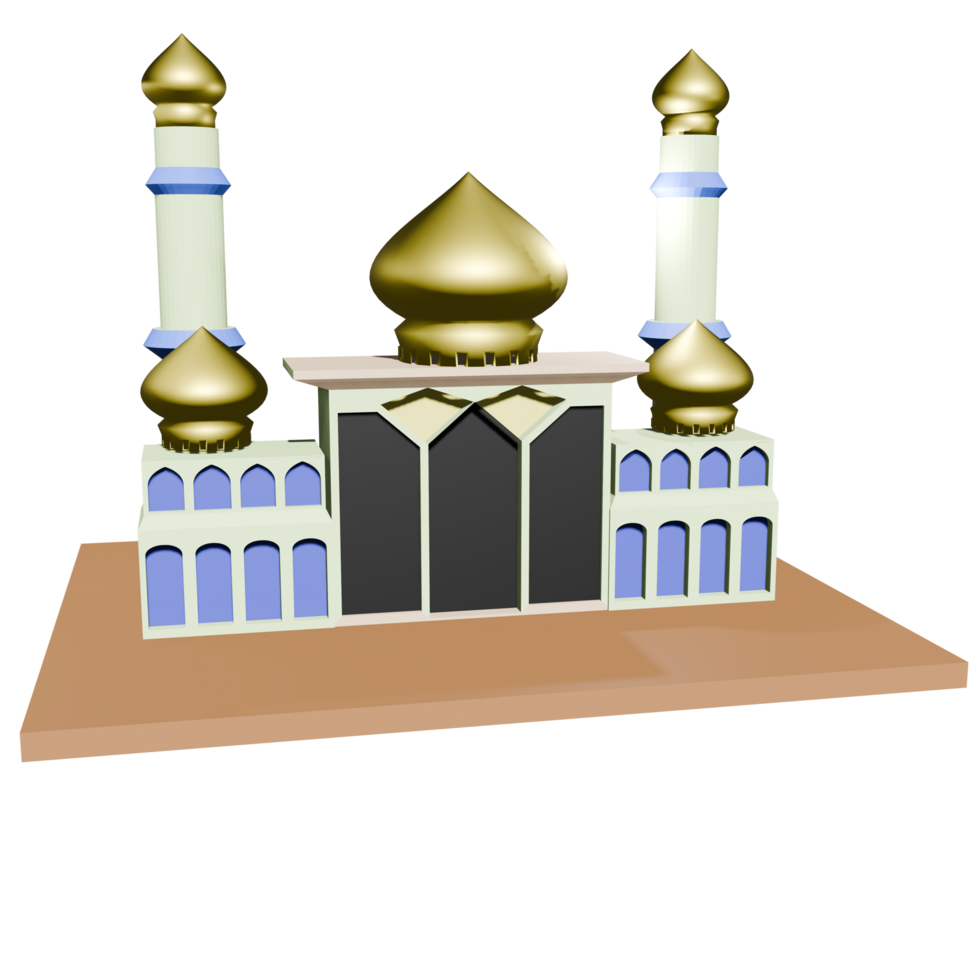 3D Mosque Illustration png