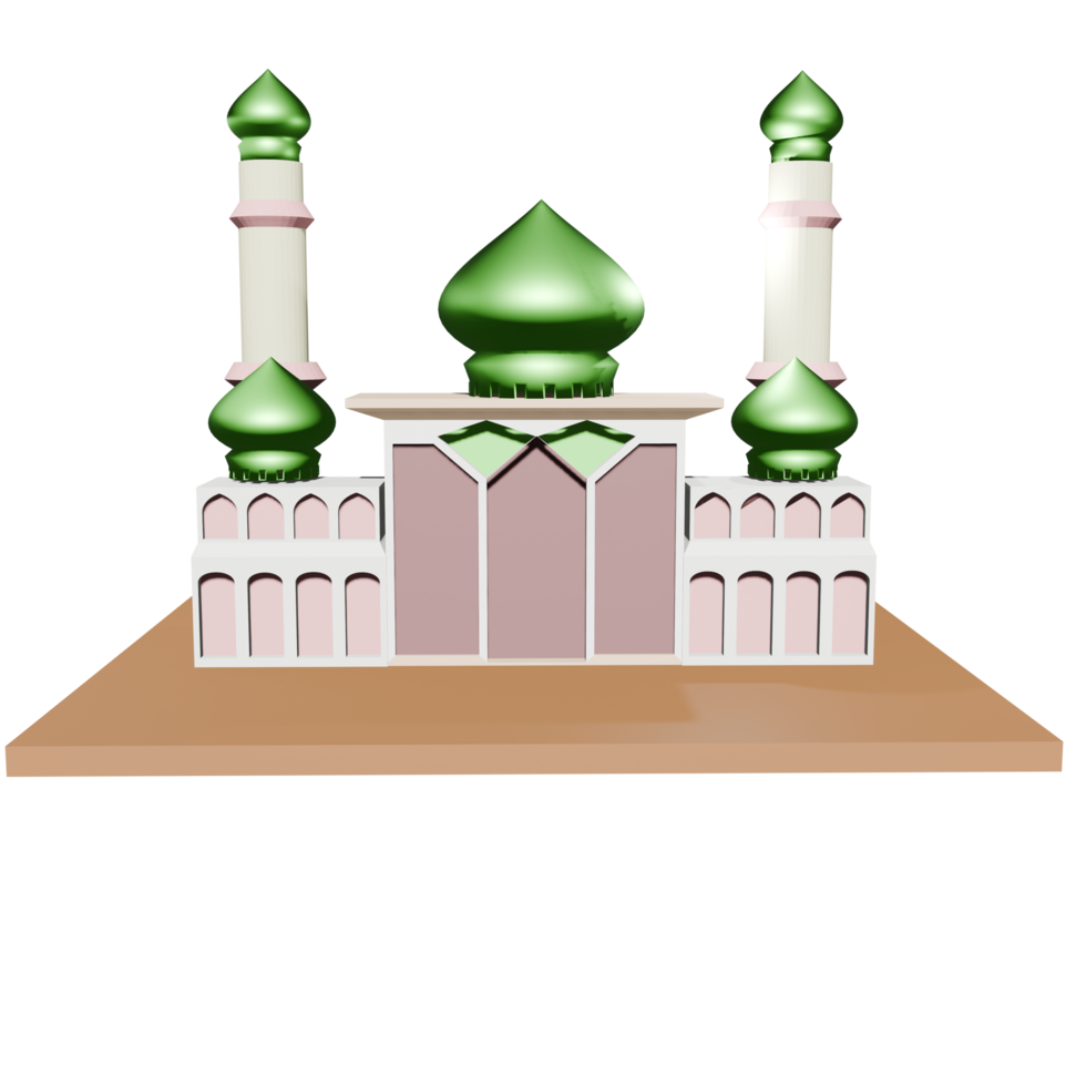 3D Mosque Illustration png