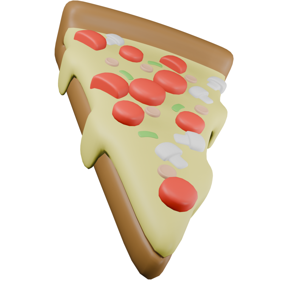 3d Pizza Illustration png