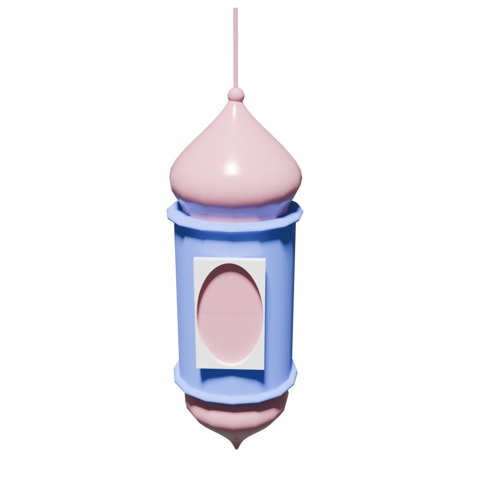 Vintage Hanging 3D Lantern png