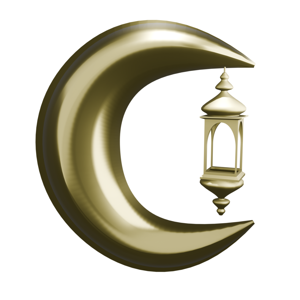 3D Islamic Lantern Illustration png