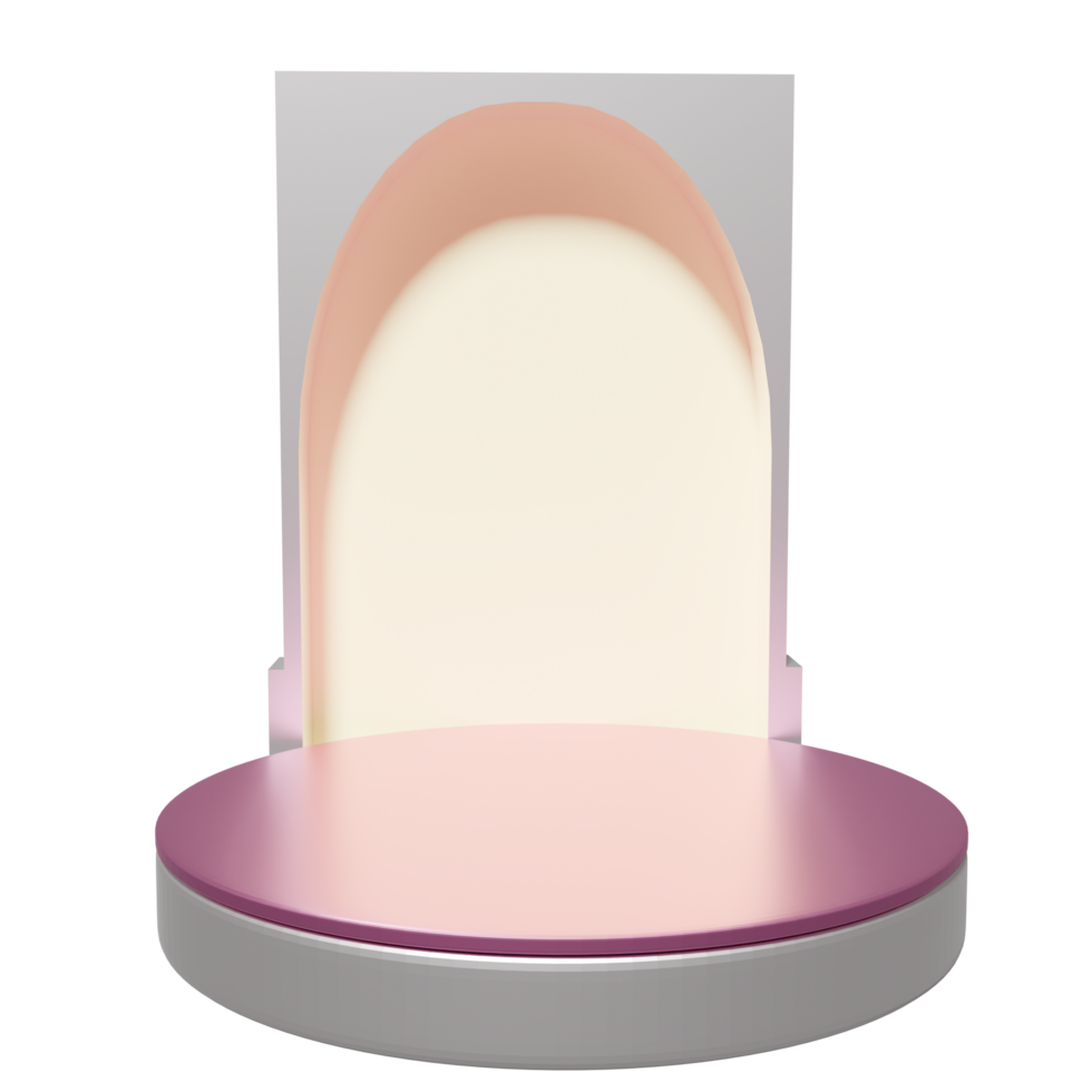 3D Shinning Podium Illustration png