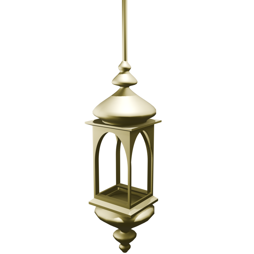 illustration de lanterne islamique 3d png