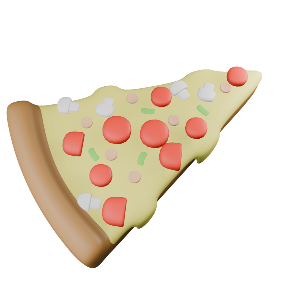 3d Pizza Illustration png