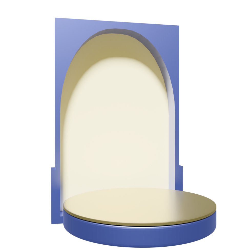 3D Shinning Podium Illustration png