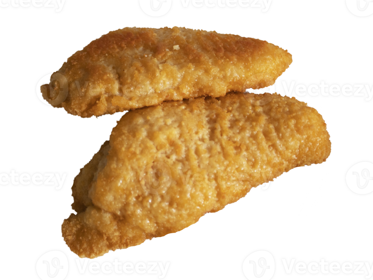 Crispy chicken on transparent background png