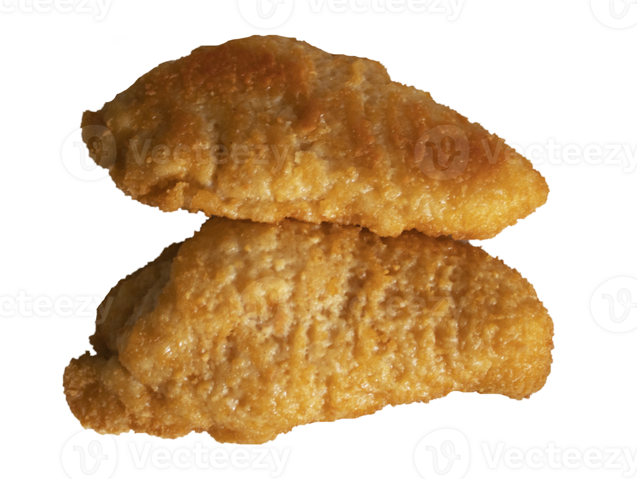 Crispy chicken on transparent background png