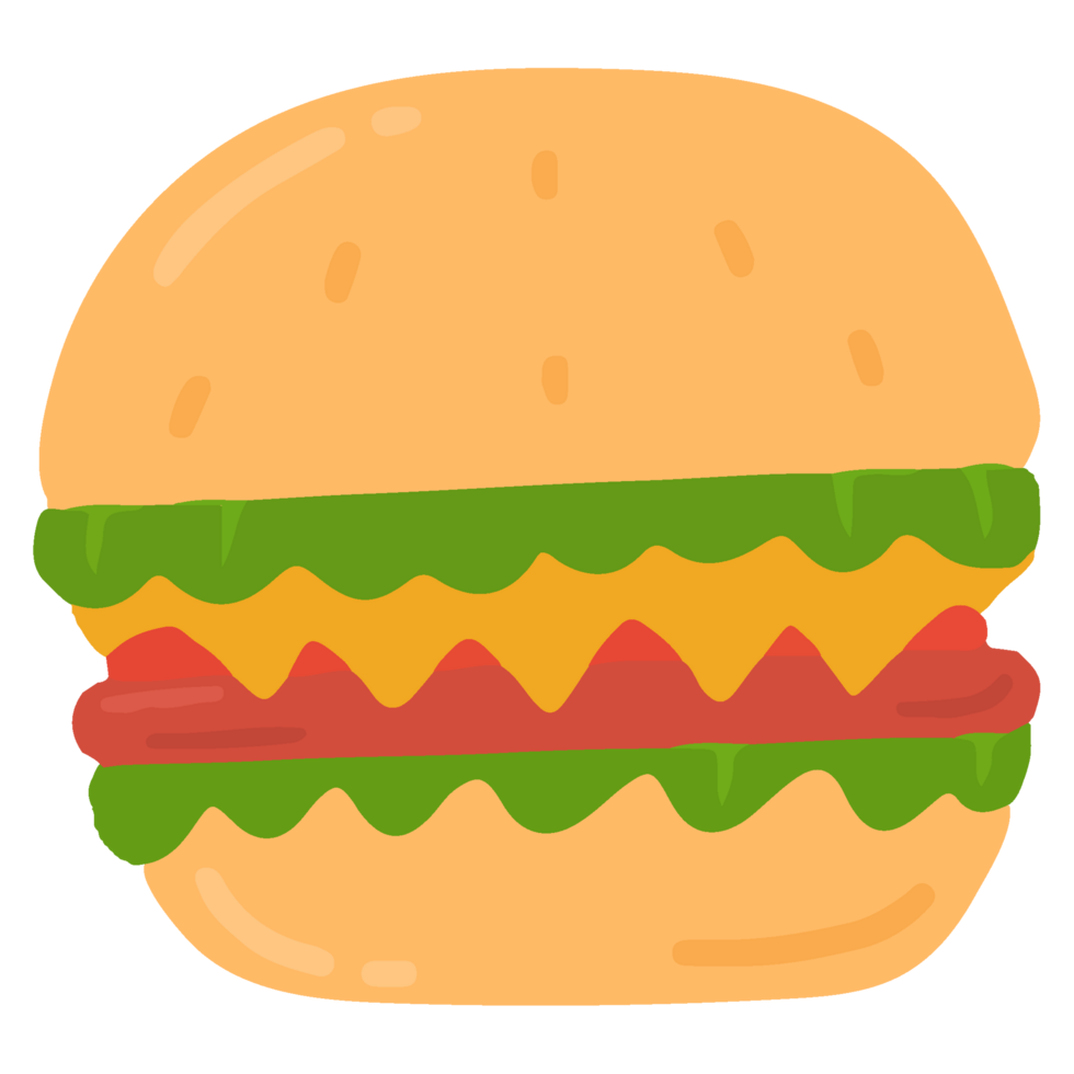 hamburguesa comida rápida dibujos animados png