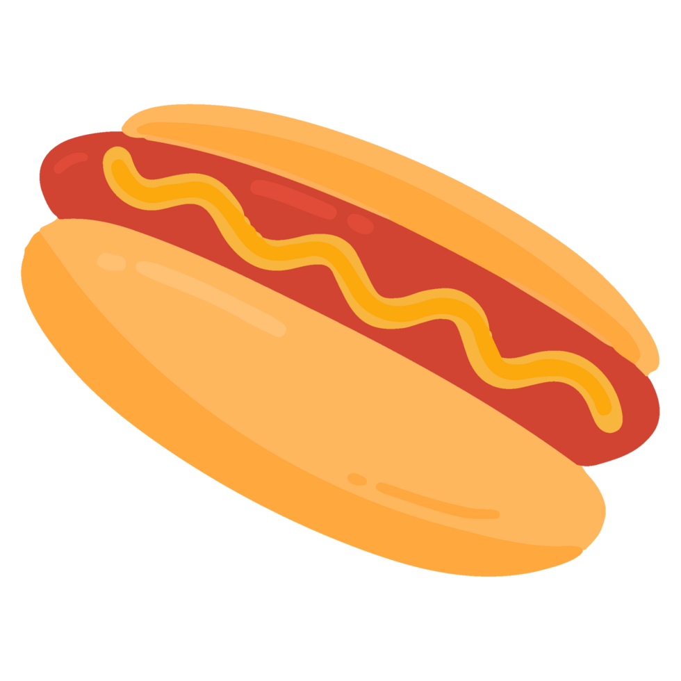 hotdog fastfood illustration png