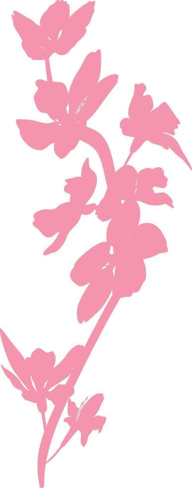 sakura rama con flores decoración. vector