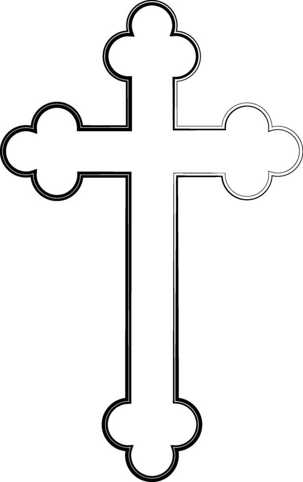 Cross church drawing design banner. vector