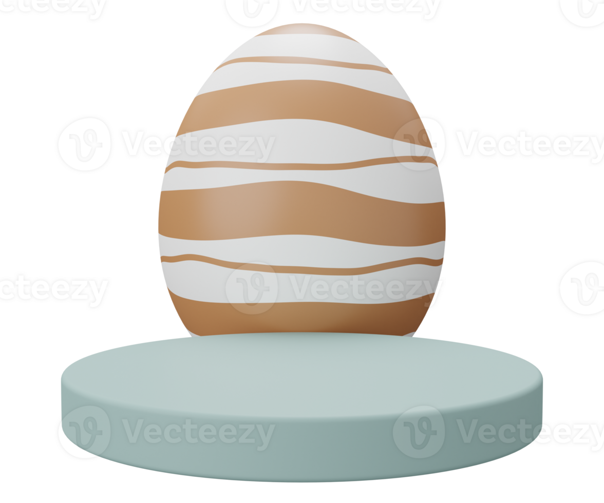 easter egg podium pedestal. 3d render illustration. Happy Easter pedestal scene for product display png