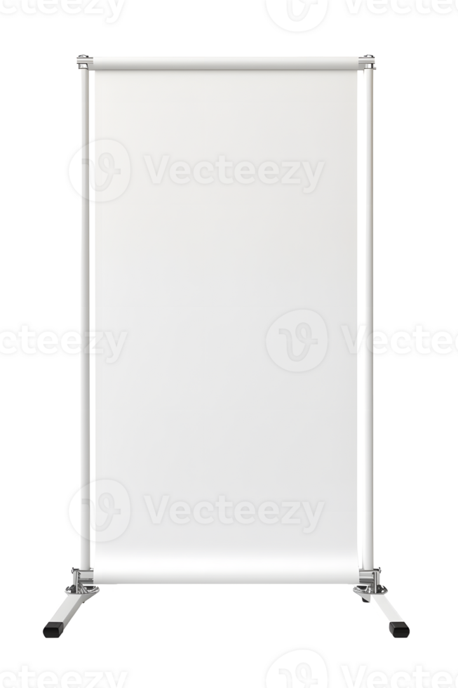 AI generated Blank Roll up banner isolated on transparent background png