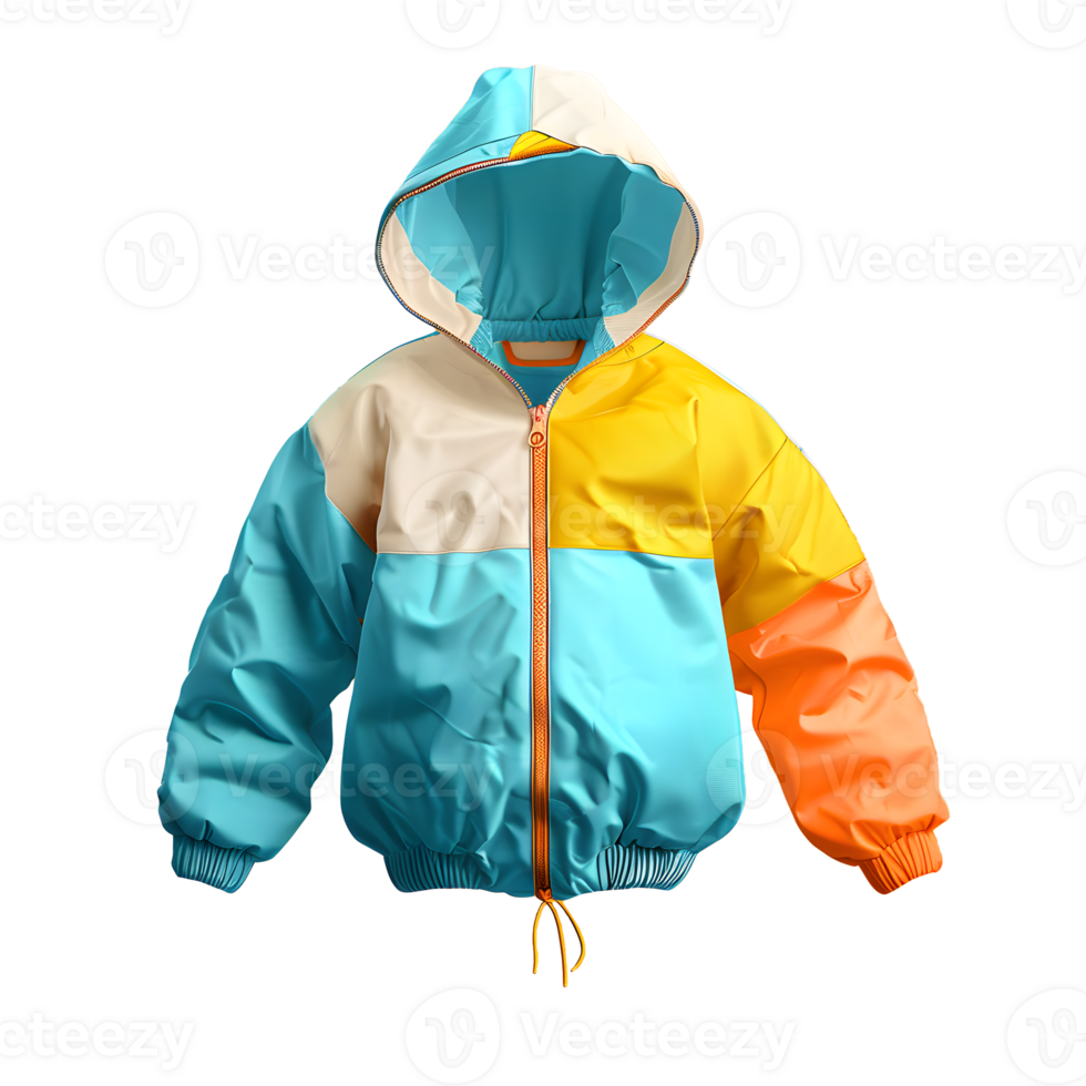 AI generated Floating realistic detailed jacket isolated on transparent background png